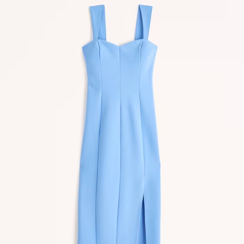 Abercrombie & Fitch Light Blue Midi Dress